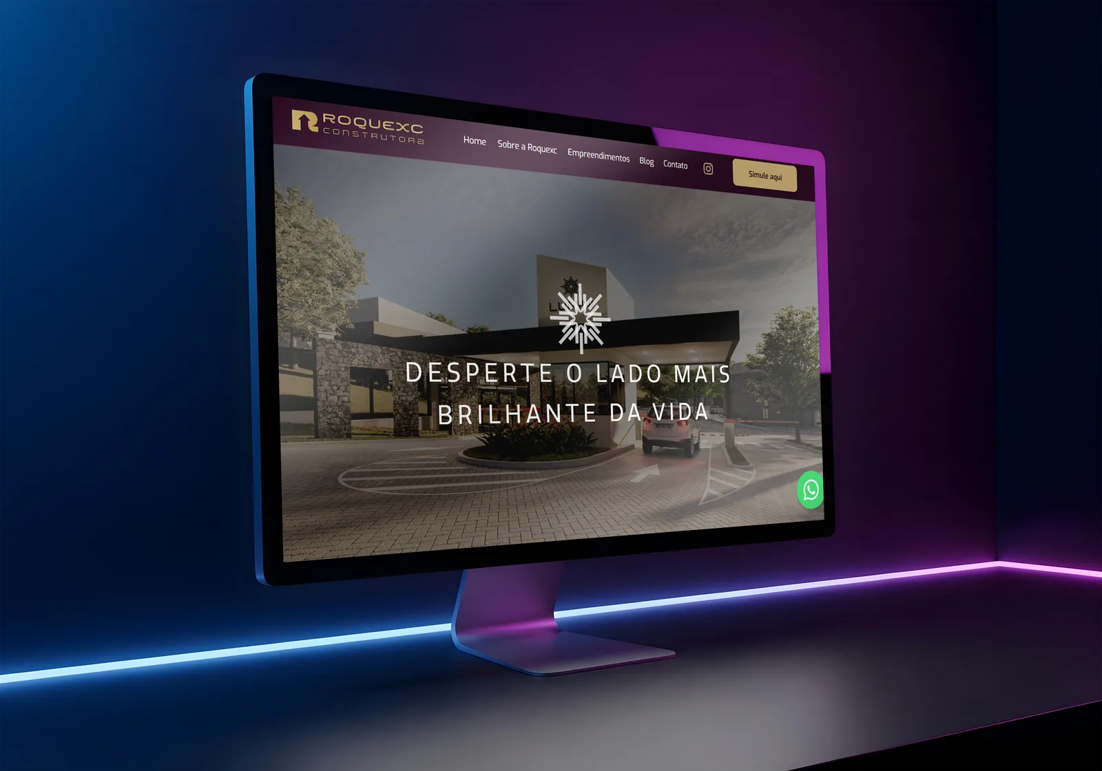 Projeto Roquexc Construtora (Sites)