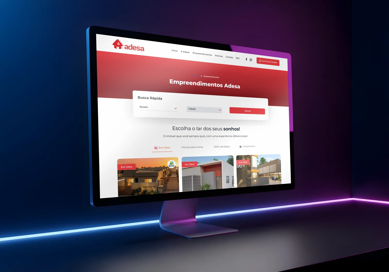 Projeto Adesa (Sites)