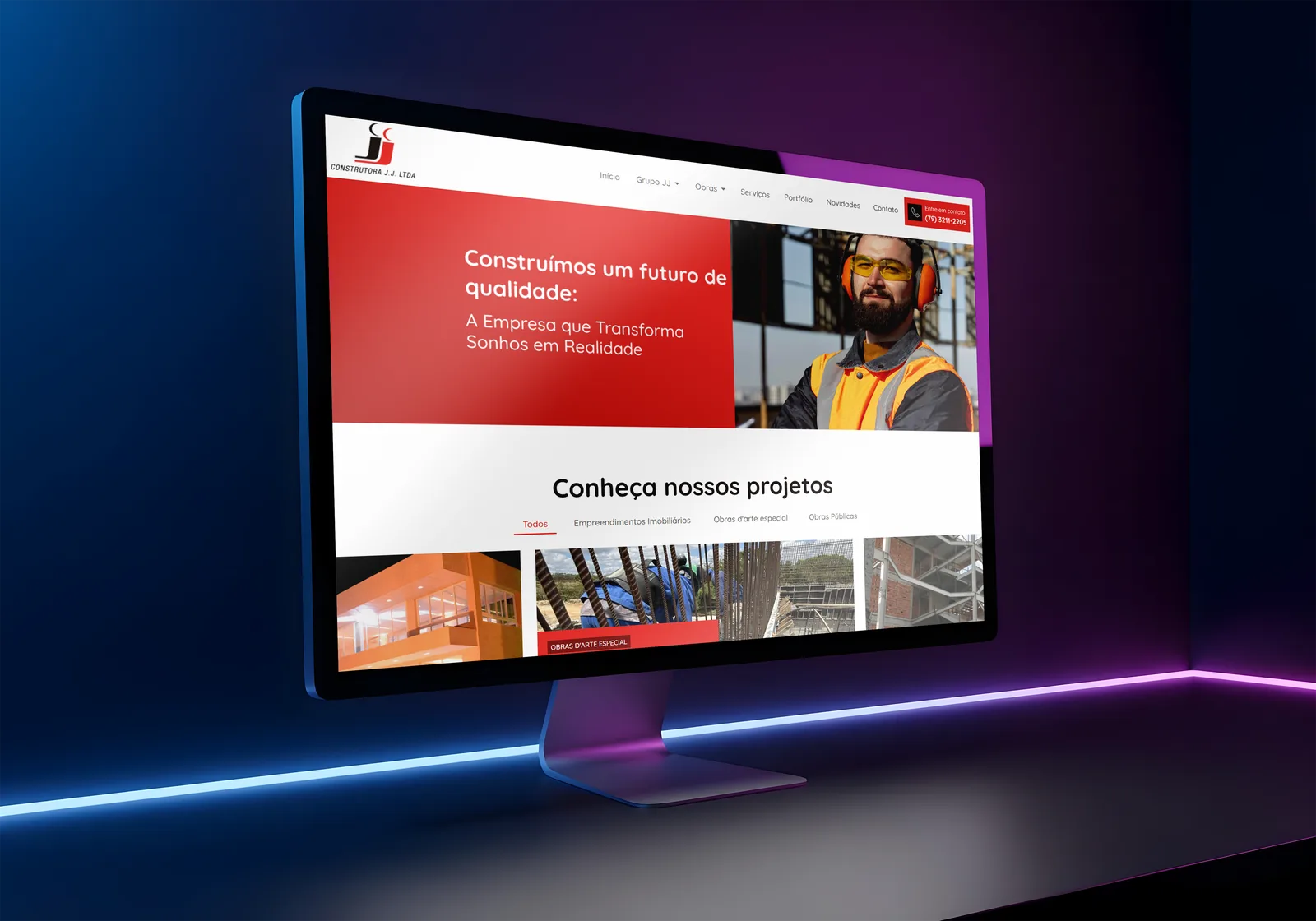 Projeto JJ Construtora (Sites)